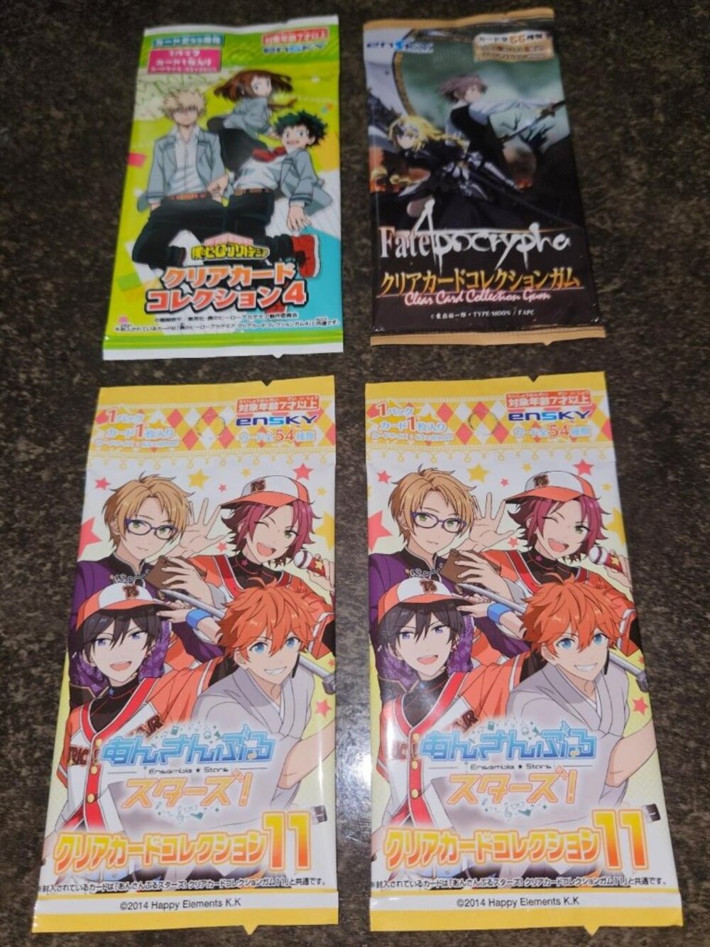 Japanese 4 Pack Bundle Lot All Sealed My Hero Academia Fate Apocrypha Ensamble